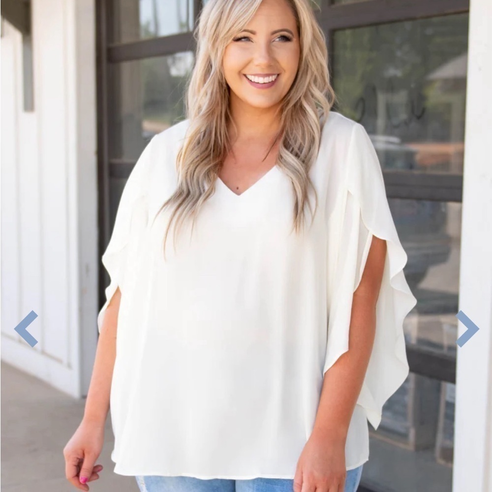 Chic Soul Unwritten Blouse Top NWOT 1X